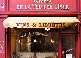 Vins Liqueurs Awning Signs for Restaurants in Chicago, IL