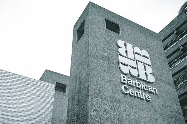 Barbican Centre Building Sign