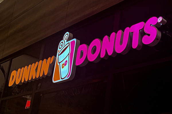 Dunkin' Donuts Dimensional Signage