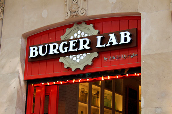 Custom Burger Lab for Business by Igna Signs & Graphics