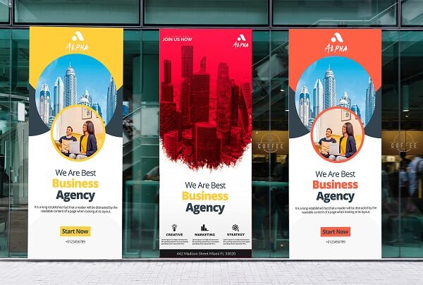 Storefront Banner for Business Agency in Chicago, IL
