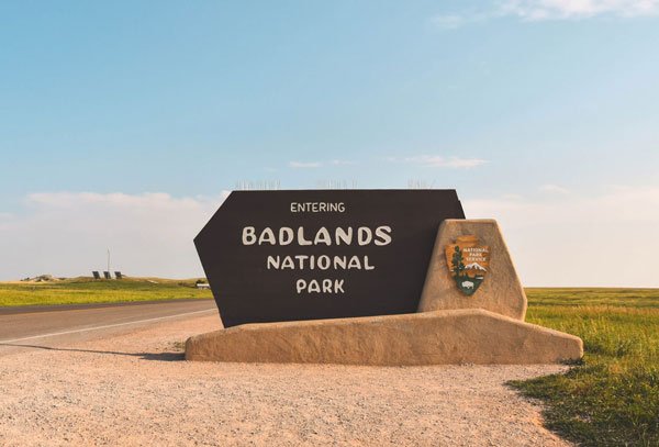 Badlands National Park Monument Signage