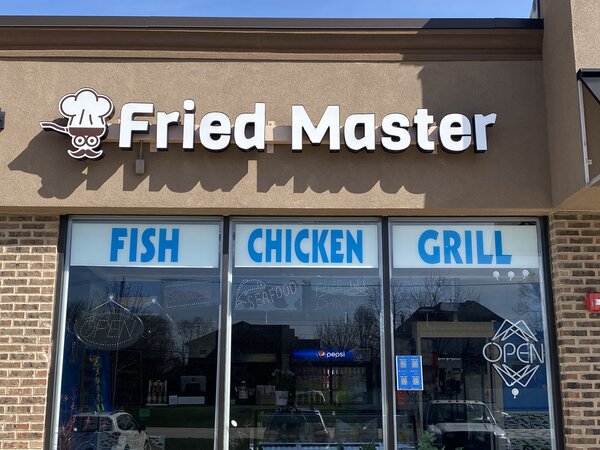 Chicago Fried Master Outdoor Building Signs for Business