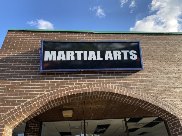 Store Front Sign of Martial Arts Business