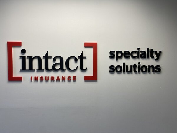 intact Insurance Lobby Sign Chicago, IL